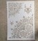 A4 Reusable Mandala 1/4 Wheel Stencil (8.3 x 11.7 Inch) – Vintage Round Arrow Layering Template for DIY Wall Art, Wood, Scrapbook & Home Crafts
